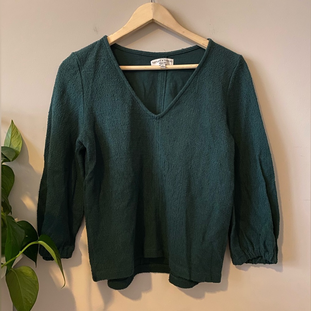 Madewell Texture and Thread Sweater; small